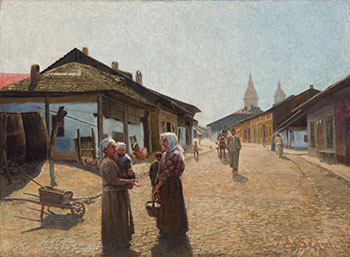 Village Scene by Arthur Segal vendu pour $11,875