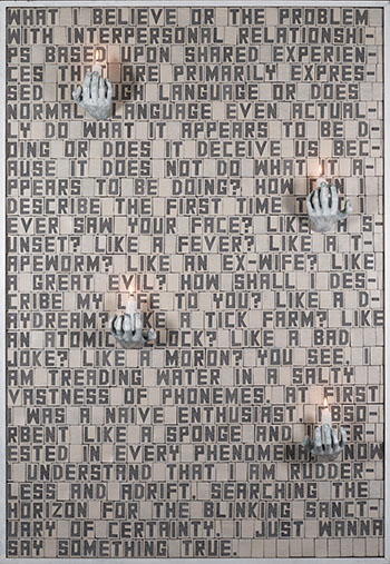 Like a Tapeworm by Mark Titchner sold for $3,125
