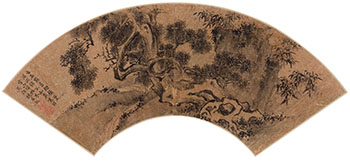 Deadwoods and Bamboo, Late Ming Dynasty by Wei Jujing vendu pour $12,500