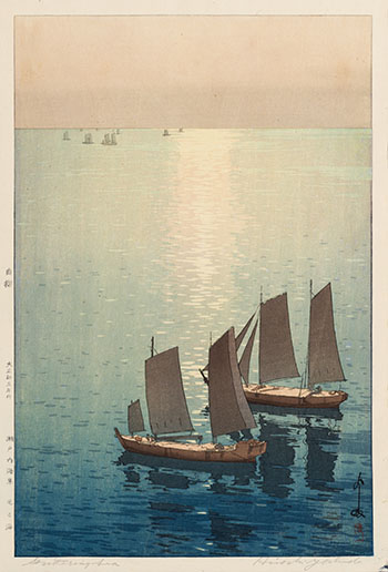 Glittering Sea by Hiroshi Yoshida sold for $3,438