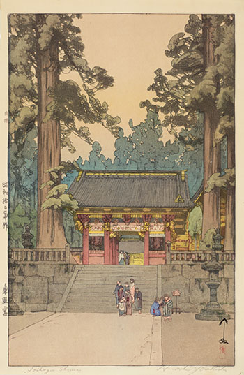Toshogu Temple by Hiroshi Yoshida sold for $1,000