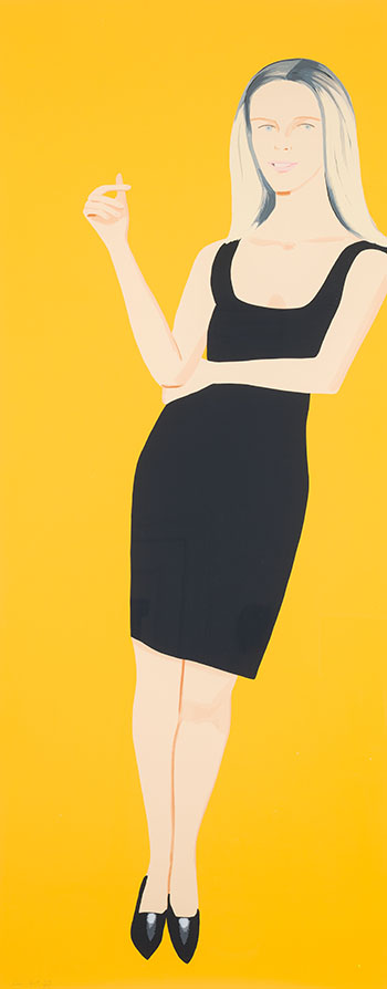 Yvonne (from Black Dress) by Alex Katz sold for $22,500