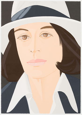 White Hat (from Alex and Ada, the 1960's to the 1980's) by Alex Katz sold for $8,125