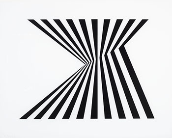 Untitled (Fragment 1) from Fragments by Bridget Riley vendu pour $22,500