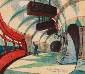 The Tube Station by Cyril Power sold for $52,250