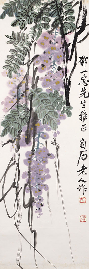 Wisteria by Qi Baishi sold for $40,250
