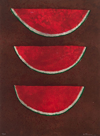 Sandías (Watermelons) by Rufino Tamayo sold for $4,688