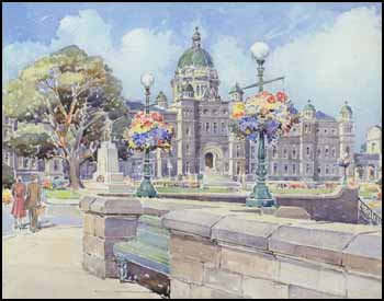 Parliament Buildings - Victoria by Edward Goodall sold for $460