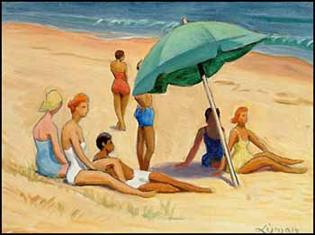 Group on Provincetown Beach by John Goodwin Lyman vendu pour $26,450