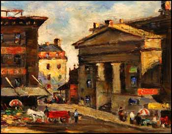 Bonsecour Market by Thomas Hilton Garside sold for $2,300