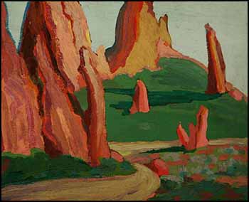 Garden of the Gods, Colorado Springs by Edith Grace Coombs sold for $748