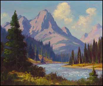 Kicking Horse River by Roland Gissing vendu pour $4,600