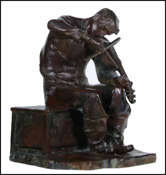 Le violoneux by Alfred Laliberté vendu pour $34,500