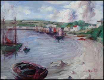 Harbour Scene by John Wentworth Russell sold for $2,300