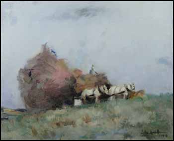 Haying Time by John Wentworth Russell vendu pour $4,095