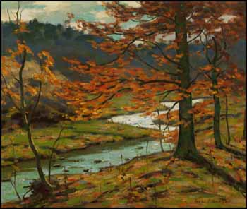 Beech in Autumn by George Thomson vendu pour $1,521