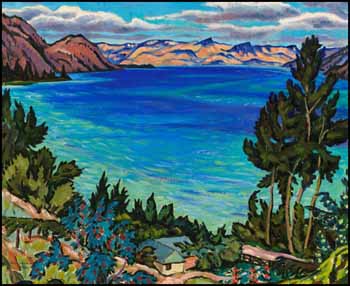 Okanagan Lake from Peachland by James Williamson Galloway (Jock) Macdonald vendu pour $26,325