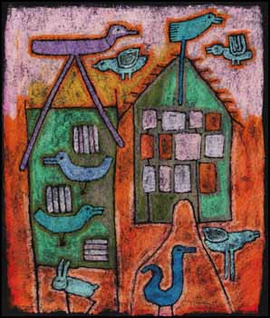 House with Birds by Gerard Tremblay sold for $702