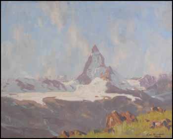 The Matterhorn by John Eric Benson Riordon sold for $2,925