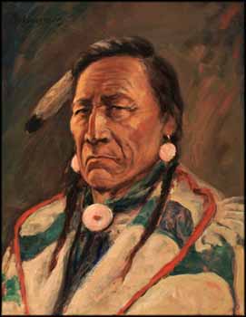 Portrait of an Indian Chief by James Henderson vendu pour $7,080