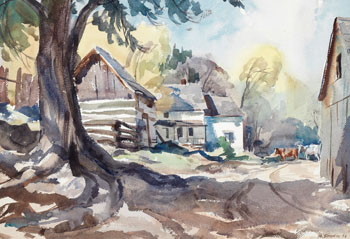 Rural Scene by Henry John Simpkins sold for $1,000