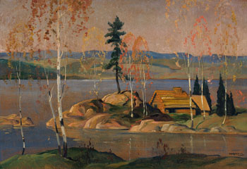 Fall Landscape by Graham Noble Norwell sold for $3,438