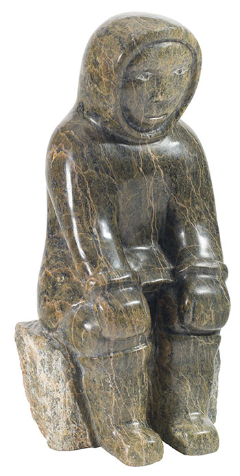 Seated Man by Oviloo Tunnillie vendu pour $1,750