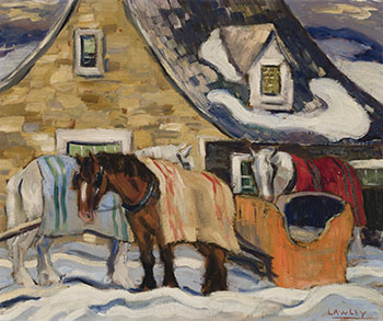 Sleigh in Winter by John Douglas Lawley sold for $3,438