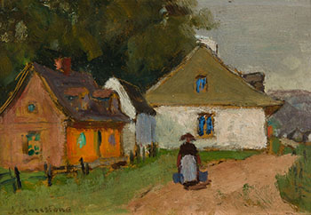 Road on Île d'Orléans by John Young Johnstone vendu pour $12,500