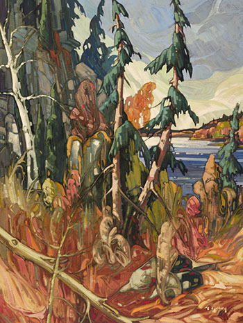 La Mauricie en couleur by Gaston Rebry sold for $5,000
