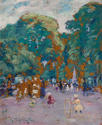 Jardin du Luxembourg, Paris by Franklin Milton Armington vendu pour $5,625