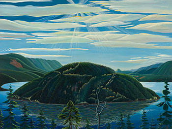 Island In The Middle Of The Lake (Copper Island) by Donald M. Flather vendu pour $11,250