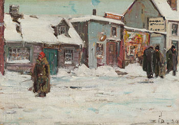 Canadian Winter Scene by Peleg Franklin Brownell sold for $6,250