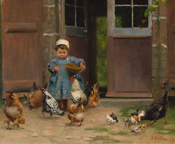 Breakfast, Brittany by Paul Peel vendu pour $61,250