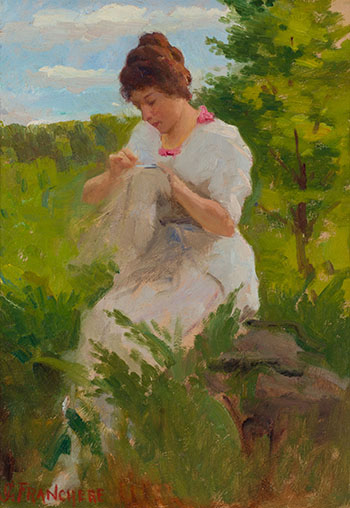 Petit point au grand air by Joseph Charles Franchere sold for $3,750