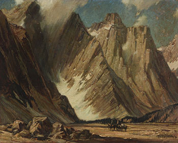 Sawback Range by Alfred Crocker Leighton sold for $9,375