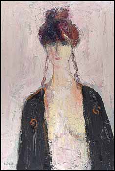Rachel au Kimono Noir I by Bernard Cathelin vendu pour $21,850