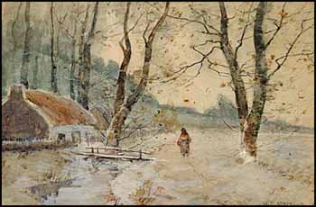 Untitled - Early Winter by William Edwin Atkinson vendu pour $690