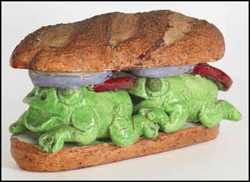 Frog Sandwich by David James Gilhooly sold for $936