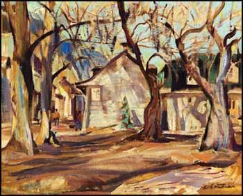 Autumn Afternoon, Downtown Quebec by Albert Edward Cloutier vendu pour $1,170