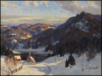 Evening Sun, near Morin Heights, P. Que. by John Eric Benson Riordon sold for $4,130