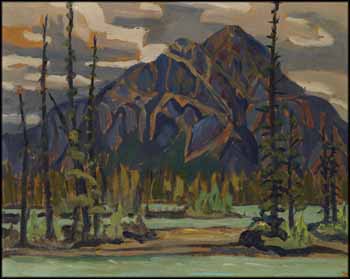 Pyramid Mountain, Jasper National Park by Attributed to Sir Frederick Grant Banting sold for $26,550