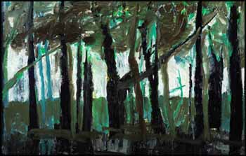 Les arbres au bord de l'eau by Louise Masson sold for $625