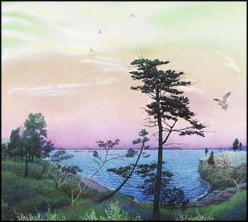 Across from Douglas Harbour by Lloyd Fitzgerald sold for $2,125