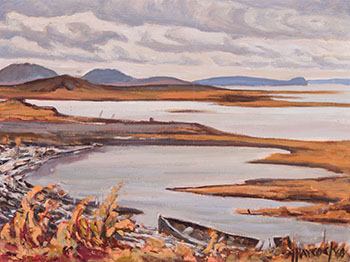 Arctic Coastline - MacKenzie Delta, Tuktoyaktuk, NWT by Dr. Maurice Hall Haycock vendu pour $5,938