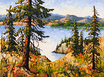 Okanagan Vista, Near Naramata by Rod Charlesworth sold for $4,688