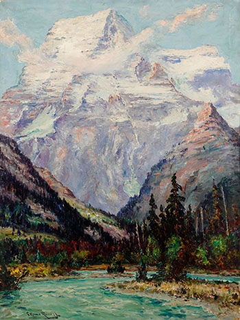 Mount Robson by George Horne Russell vendu pour $10,000