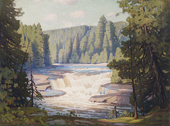 Falls on the Bow River by Frederick Henry Brigden vendu pour $2,000
