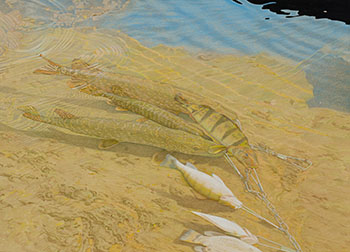Pike & Perch at Old Pinawa by Luther Pokrant sold for $500