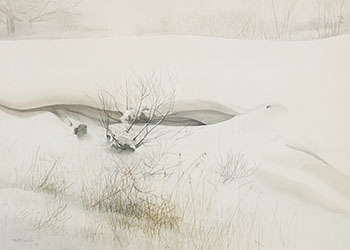 Winterscape by Barry McCarthy vendu pour $250